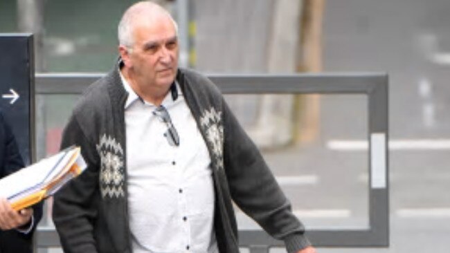 Former Brisbane teacher Peter Matthew Malone arrives at the District Court in Brisbane. Picture: AAP/Dan Peled