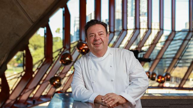 Chef Peter Gilmore at Bennelong restaurant at Sydney Opera House. Picture: Justin Lloyd