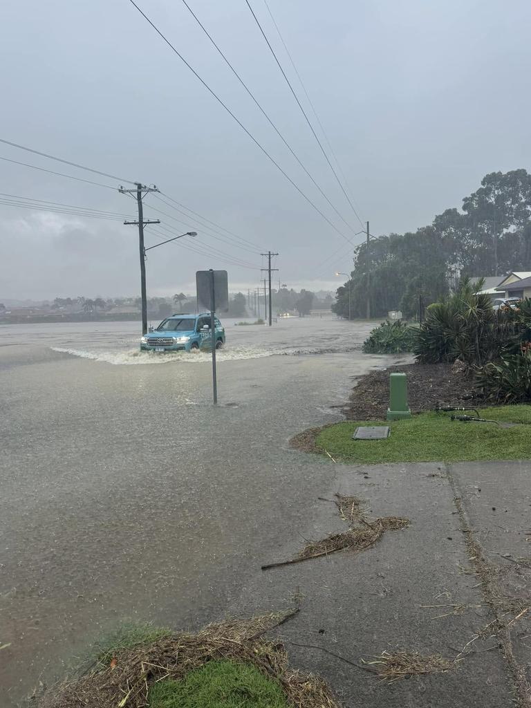Dalot Smith posted this flooding of flash flooding in Hervey Bay.