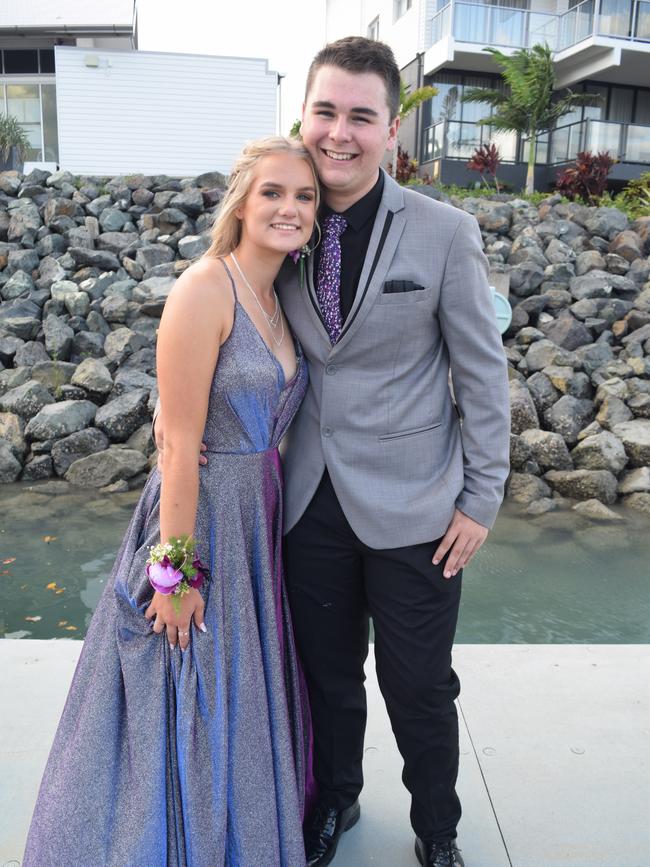 Amy Gray and Jackson Green at the Proserpine State High School formal. Picture: Elyse Wurm