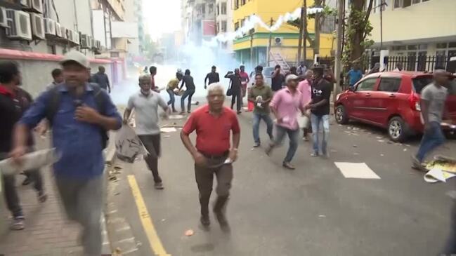 Sri Lanka police clash with student protesters