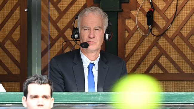 American tennis legend John McEnroe has been slammed online for suggesting Emma Raducanu dropped out of Wimbledon after becoming overwhelmed by pressure. Picture: Getty