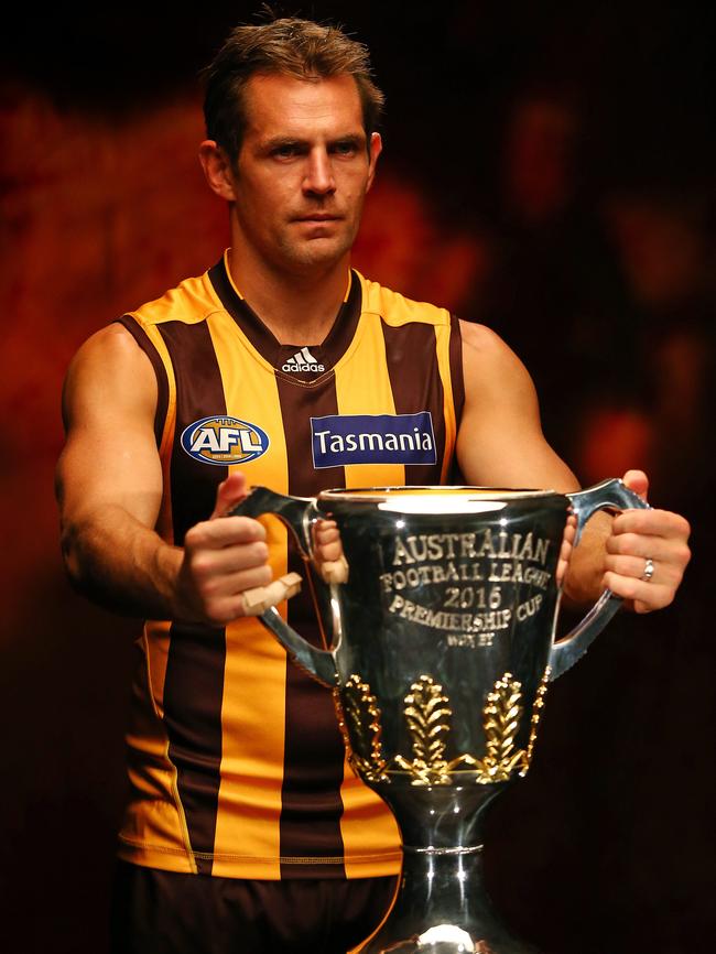 Luke Hodge is hoping for four-straight premierships. Picture: George Salpigtidis