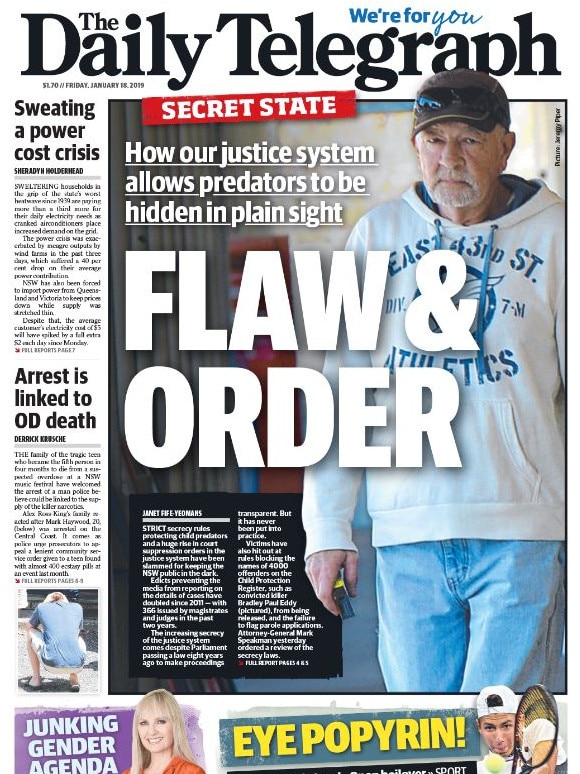 The Daily Telegraph has campaigned to end the state of secrecy pervading the justice system.