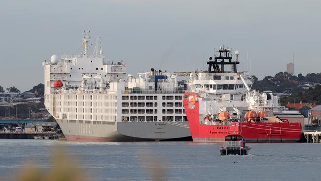 The Al Kuwait docked in Fremantle harbour. Picture: AAP