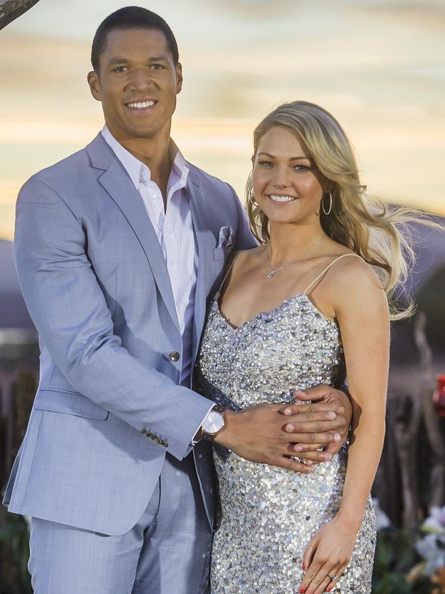 Blake Garvey and Sam Frost during their 2014 engagement in South Africa.