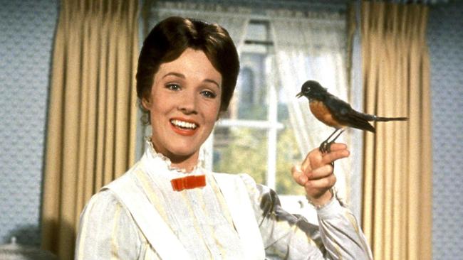 Julie Andrews as Marry Poppins from the movie.