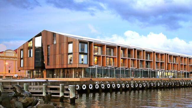 The new MACq01 hotel on Macquarie Wharf in Hobart. Picture: SAM ROSEWARNE