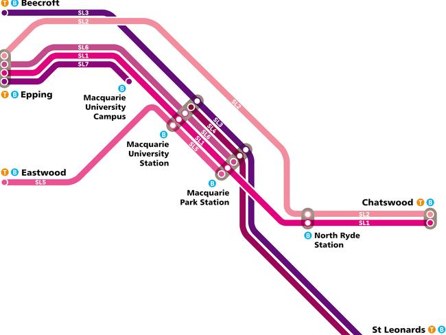 The seven Station Link routes which will operate from September 30.