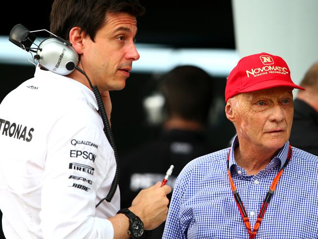 F1 Toto Wolff Niki Lauda Increasing Friction Between Mercedes Chiefs Pit Talk