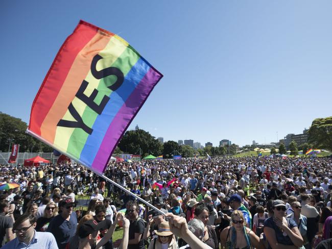 Thousands gather in Prince Alfred Park on November 15, 2017. Picture: Cole Bennetts/Getty Images