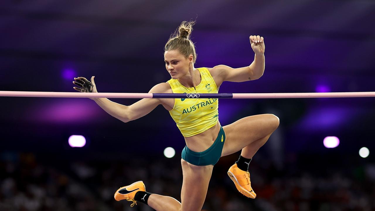 Nina Kennedy jumped superbly in the pole vault final. (Photo by Cameron Spencer/Getty Images)