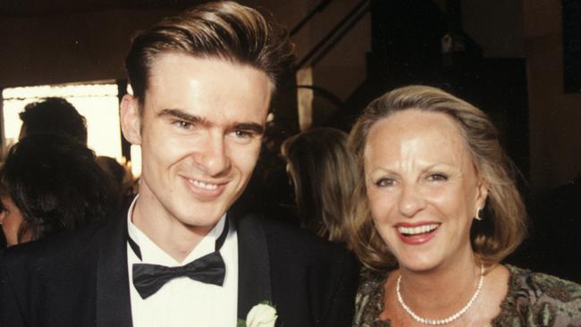 Wales with his mother Margaret on his wedding.