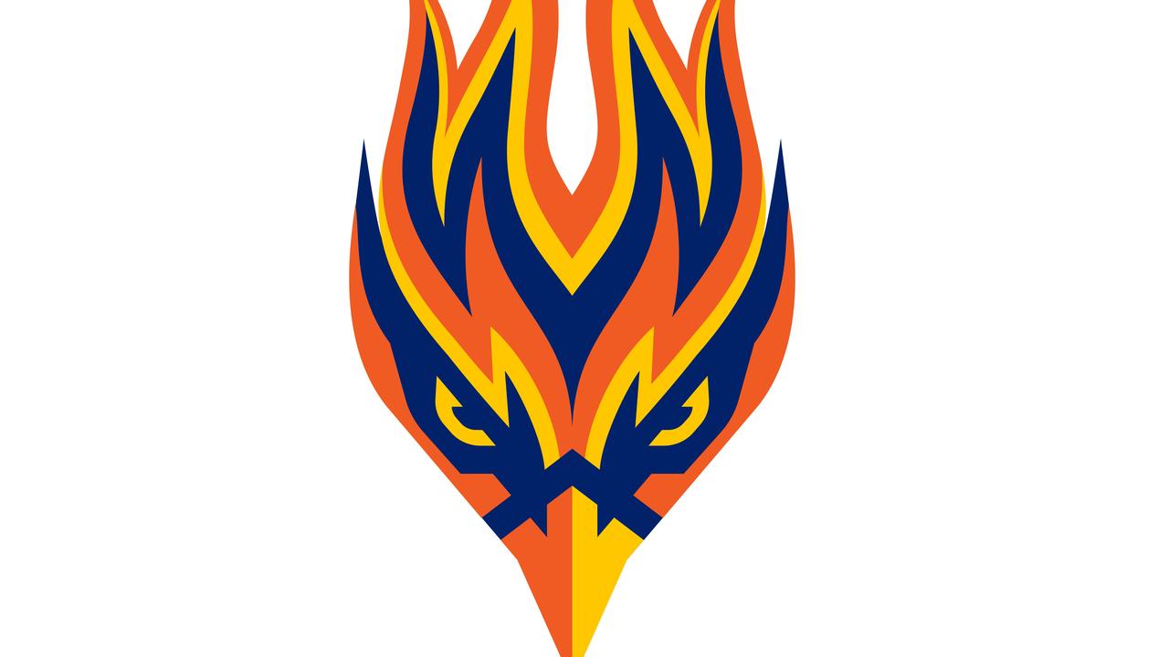 The proposed Brisbane Firehawks logo.