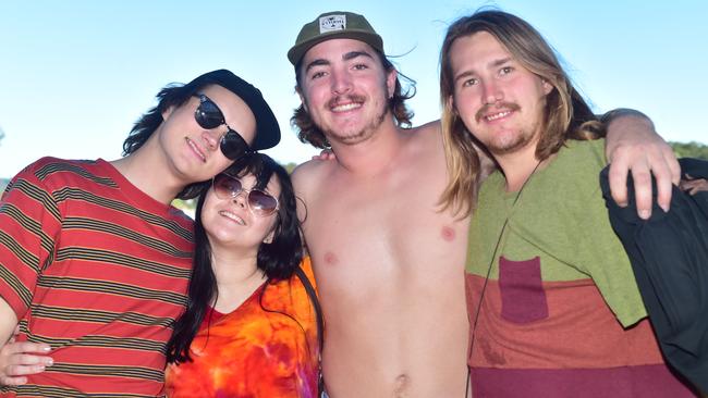 Jack O'Rourke, Sky Saxby, Liam Cooper and William Bates at the Big Pineapple Music Festival in 2016.