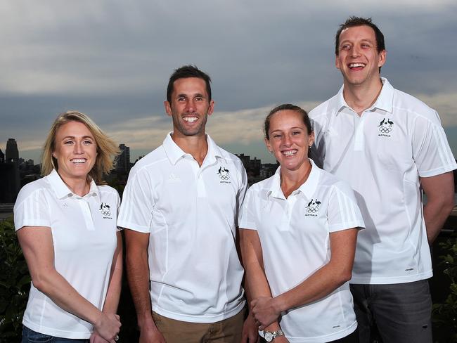 Sally Pearson (L), Mark Knowles, Madonna Blyth and Joe Ingles. Picture: Phil Hillyard