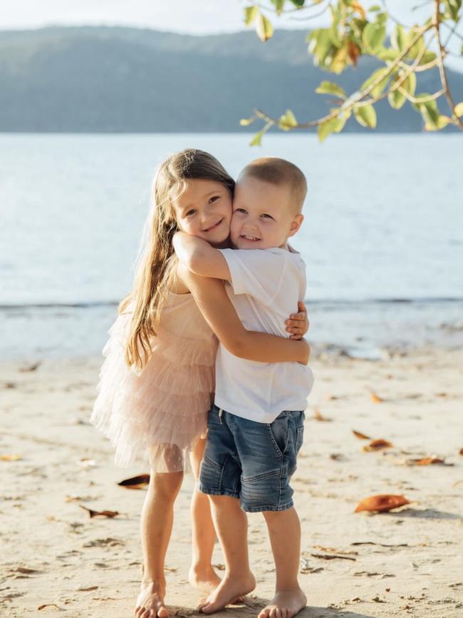 Emma Gorrick, 35, of Cromer, was diagnosed with re-occurring breast cancer in 2020 and as given just months to live. She is doing everything she can to stay well for her children Mya, 5, and Ryan, 3. Credit: Courtney Gold Photography