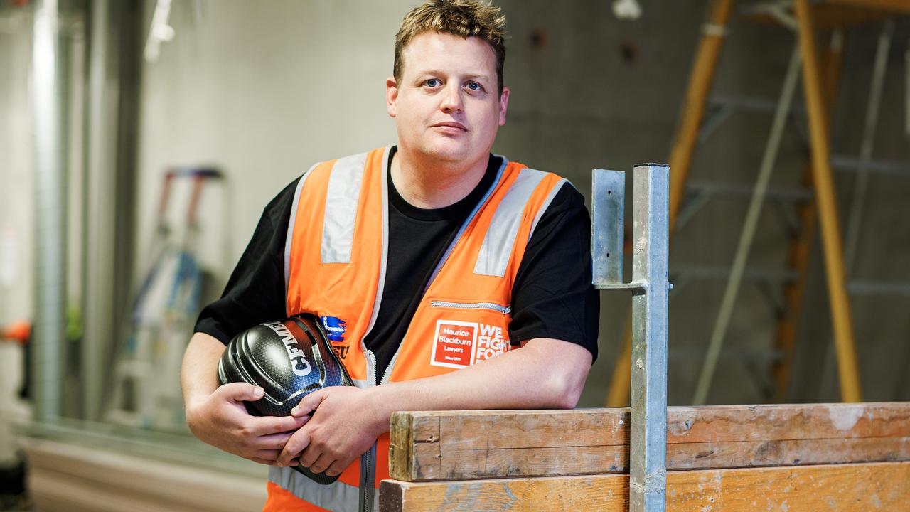 Zach Smith is the new national CFMEU construction division secretary. Picture: Aaron Francis / The Australian