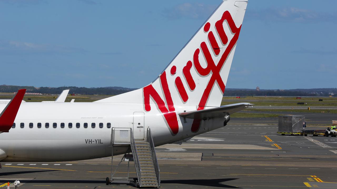 SYDNEY, AUSTRALIA – SEPTEMBER 23, 2020: Virgin Planes seen at Terminal 2 in the Sydney Domestic Airport in Sydney, Australia, on SEPTEMBER 23 2020. Picture: NCA Newswire / Gaye Gerard