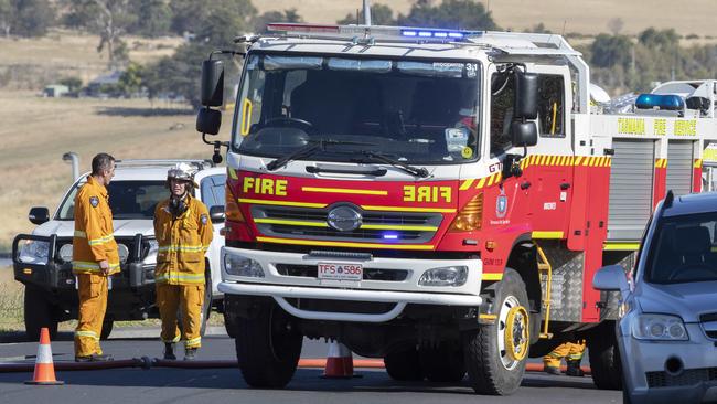 Herdsmans Cove grassfire. Picture: Chris Kidd