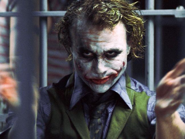 Heath Ledger in The Dark Knight.