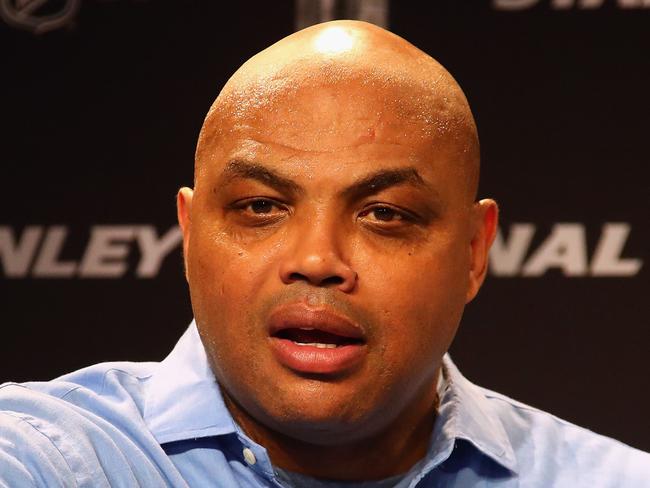 NASHVILLE, TN - JUNE 05: Former NBA player Charles Barkley speaks during a press conference prior to Game Four of the 2017 NHL Stanley Cup Final between the Pittsburgh Penguins and the Nashville Predators at the Bridgestone Arena on June 5, 2017 in Nashville, Tennessee.   Frederick Breedon/Getty Images/AFP == FOR NEWSPAPERS, INTERNET, TELCOS & TELEVISION USE ONLY ==