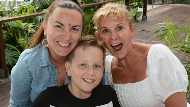 Liz Walsh, Toby Walsh and Annmarie Clark enjoy Boxing Day on The Lawn, The Star Gold Coast.(c) Regina King