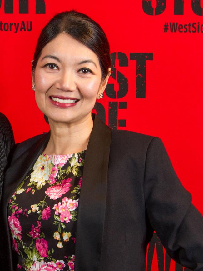 Eddie Lieu and Jing Lee MLC celebrated the opening night of West Side Story at Adelaide Festival Centre’s Festival Theatre. Picture: Kelly Carpenter