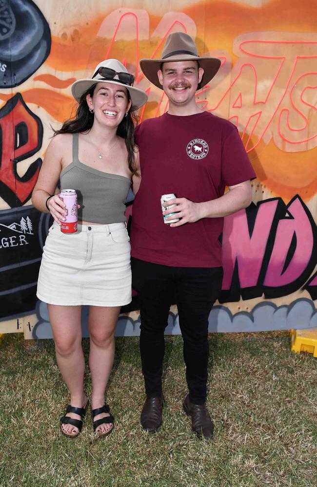 Madilyn Turnbull and Jacob Stocks at Meatstock, Toowoomba Showgrounds. Picture: Patrick Woods.