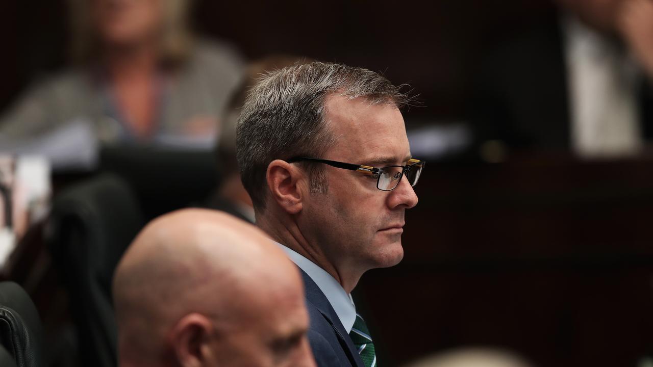 Health Minister Michael Ferguson  during question time. 

Picture: LUKE BOWDEN