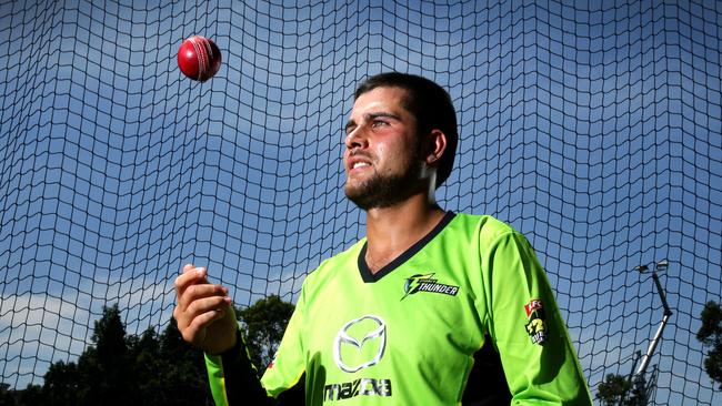 Abdul Hameed Kherkhah after being announced as the winner of Sydney Thunder community rookie role. Picture Gregg Porteous