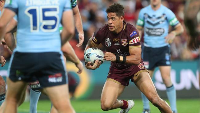 Dane Gagai on the attack during last year’s series. Picture: Peter Wallis