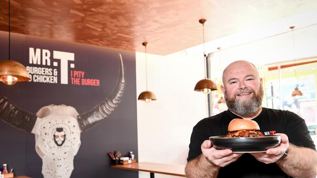 Owner of Mr T's Burgers Dean Travers. Picture: Penny Stephens