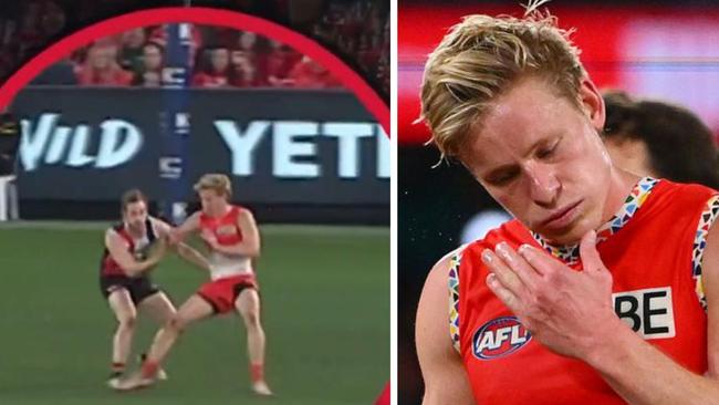 Isaac Heeney has learned his fate. Photo: Fox Sports