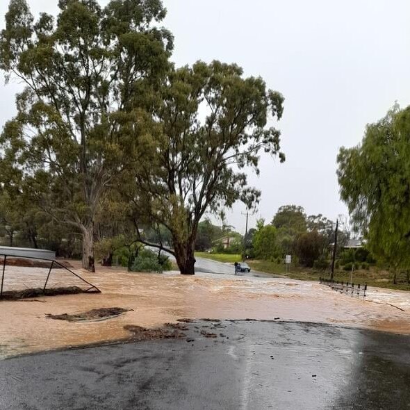 Wedderburn in central Victoria was awash on Christmas Day.