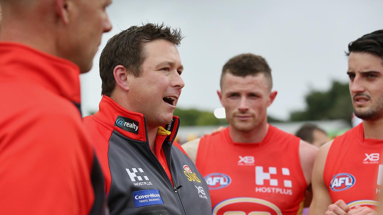 The Suns haven’t won since Round 4 and are struggling with a lack of experience. Photo: Jono Searle/AFL Photos via Getty Images.