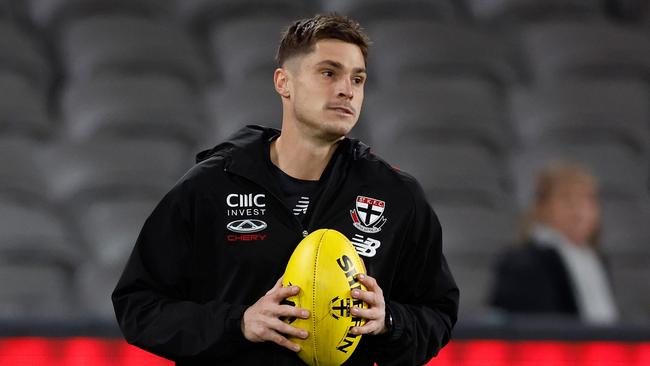 Jack Steele scored 83 SuperCoach points playing largely as a forward against the Lions. Picture: Michael Willson/AFL Photos via Getty Images