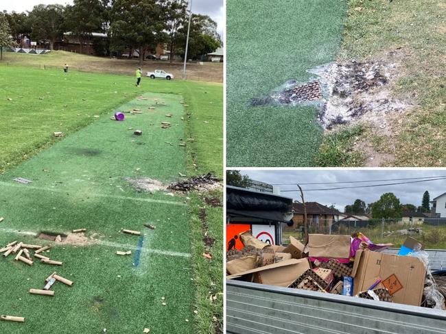 New Year's Eve revellers letting off illegal fireworks at public parks across southwest Sydney have caused tens of thousands of dollars in damages.