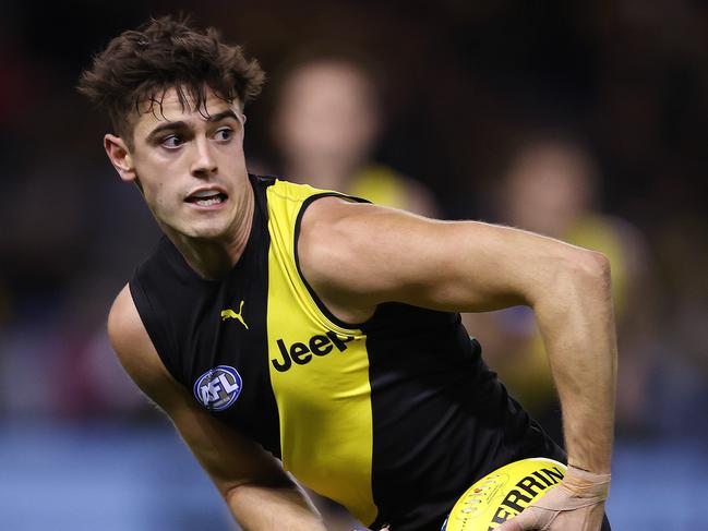 AFL Round 9. 15/05/2021 .  Richmond vs GWS Giants at Marvel Stadium, Melbourne.  Richmonds Patrick Naish ` during the 2nd qtr.   .  Pic: Michael Klein