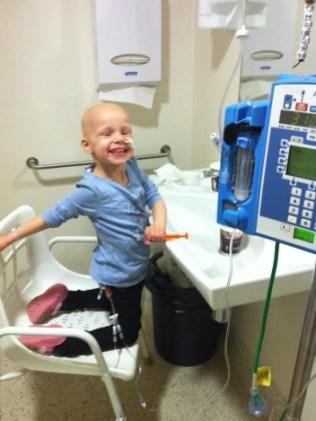 Georgia was just two when she was first diagnosed with cancer. Picture: Supplied