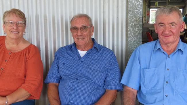 Jenette Cull, Dan Cull and Lloyd Dascomb at 'Dinner Under the Stars' by the Kingaroy Men's Shed.