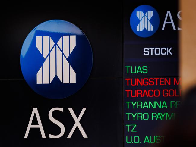 SYDNEY, AUSTRALIA - NewsWire Photos, October 29 2024. GENERIC. Stocks. Finance. Economy. Stock price ticker of the Australian Stock Exchange, ASX, at their offices on Bridge Street. Picture: NewsWire / Max Mason-Hubers