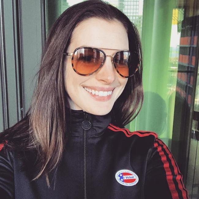 2016 US Election via social media ... Anne Hathaway, 