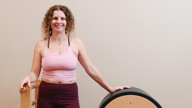 Pilates movement therapy instructor and trainer Jane Brewer runs Train With Jane pilates and now has opened up her own studio Align Yourself Studio. Picture: Brendan Radke