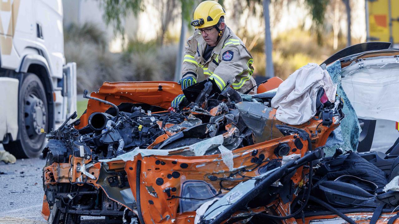 Horror pics of fatal crash with parked car