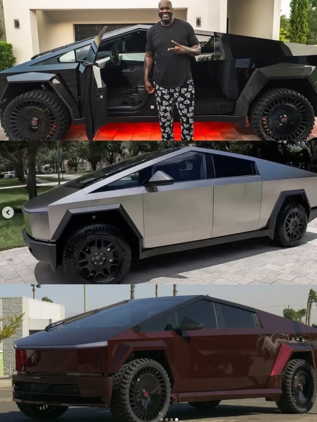 Shaq has decided to sell two of this three Tesla’s he owned. Picture: Instagram/shaq