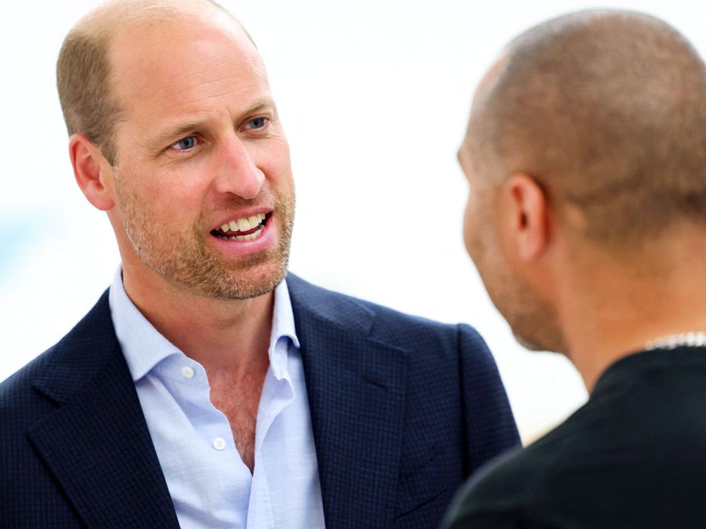 Prince William was back to work in London. Picture: AFP