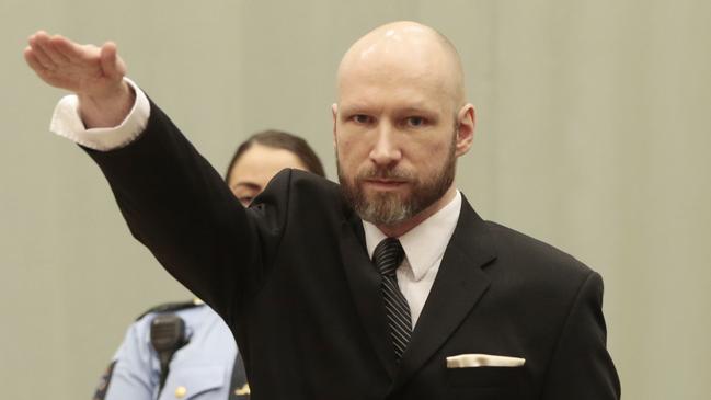 Terrorist Anders Breivik also tried to inspire others using an online manifesto. Picture: AFP