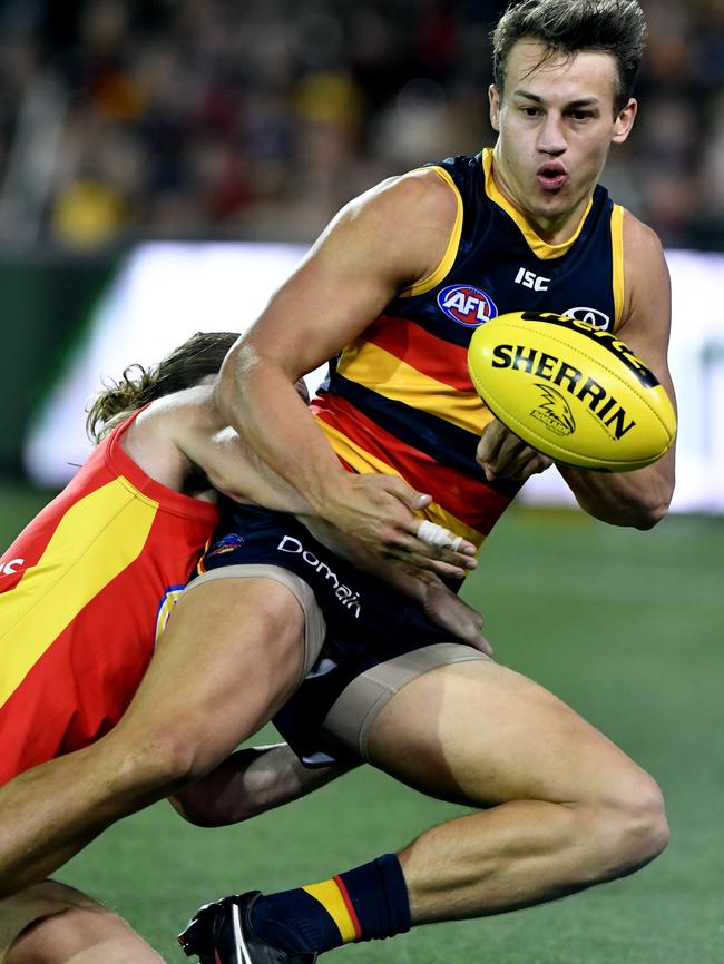 Tom Doedee has been a revelation in the Crows defence. Picture: AAP Image/Kelly Barnes