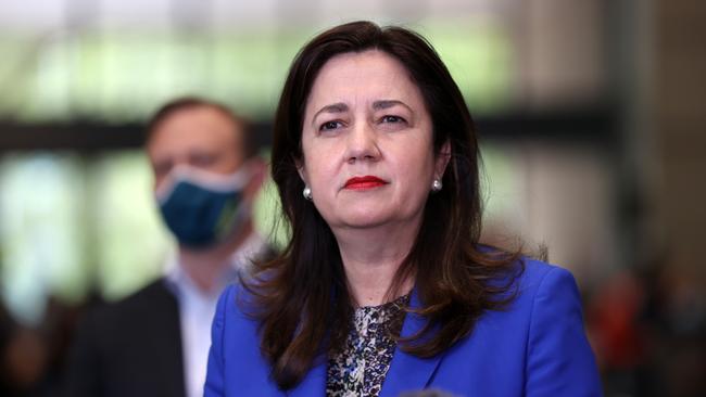 Queensland Premier Annastacia Palaszczuk in Brisbane on Wednesday. Picture: Tara Croser